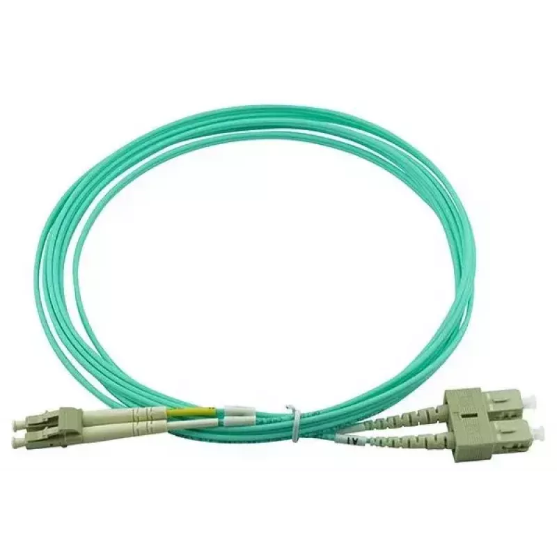 BlueOptics 055702T512000002M-BO cable patch de fibra óptica LC-SC multimodo OM3 dúplex, LC-UPC/SC-UPC, 2 m, beige