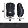 Ratón Logitech M185 Swift Wireless Gris
