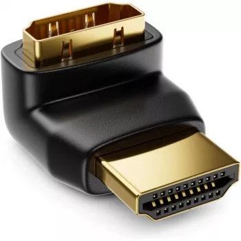 Techly Adaptador HDMI M / H en ángulo L IADAP HDMI-L, HDMI, HDMI, Negro