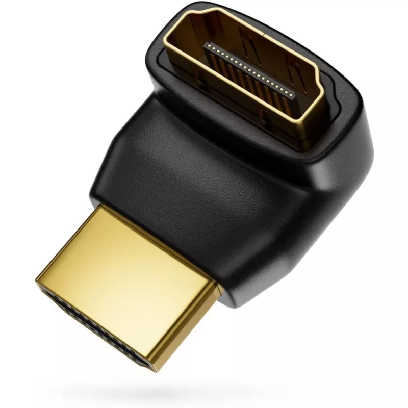 Techly Adaptador HDMI M / H en ángulo L IADAP HDMI-L, HDMI, HDMI, Negro