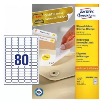 Etiqueta de impresora autoadhesiva Avery L4732REV-100