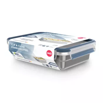 Caja EMSA CLIP & CLOSE N11505 Acero inoxidable Rectangular 170x230x60 mm