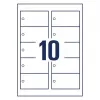 Etiquetas de impresora sin adhesivo Avery T1001-10 blancas 9x5 cm 100 uds.