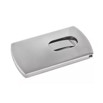 Tarjetero Sigel VZ120 acero inoxidable plateado