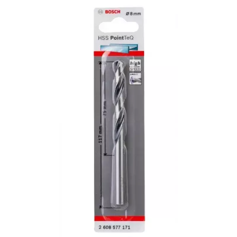 Broca Bosch HSS PointTeQ 8 mm