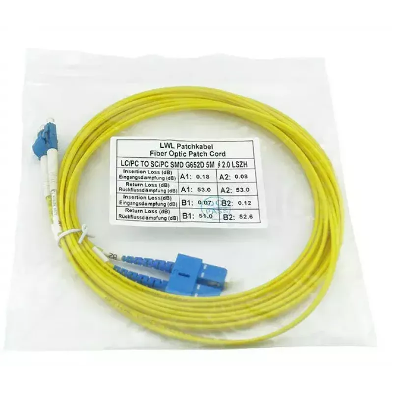 Cable de fibra óptica InfiniBand BlueOptics CAB-SMF-LC-SC-1 1 m LC/UPC SC/UPC
