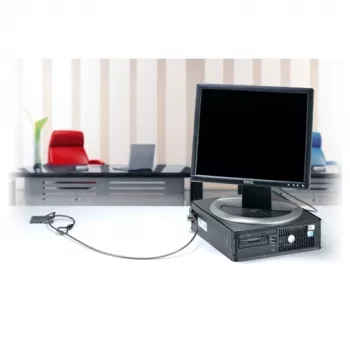 DELL MicroSaver Twin Candado de cable plateado
