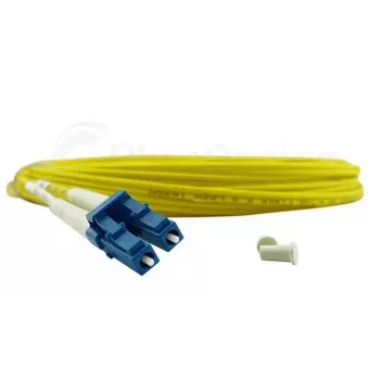 BlueOptics 040402G5120000015M cable patch de fibra óptica LC-LC monomodo dúplex, LC-UPC, 15 m, beige