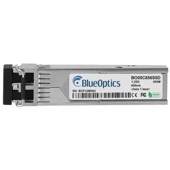 Transceptor SFP de fibra óptica BlueOptics J4858D-BO, 1250 Mbit/s, 850 nm, plateado