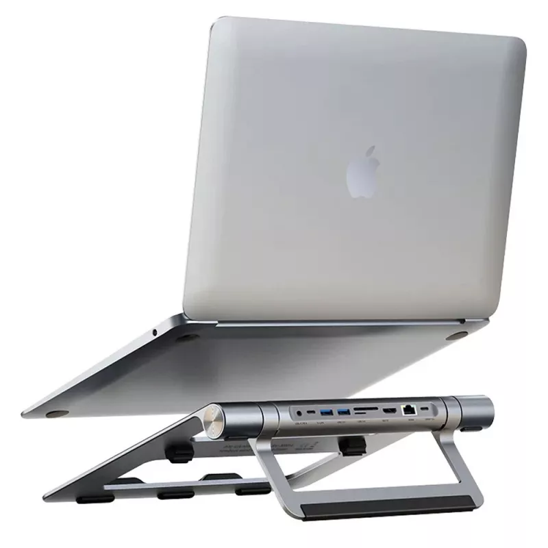 Techly ICA-NTB-DOCK91 Con cable USB 3.2 Gen 1 (3.1 Gen 1) Type-C Plata