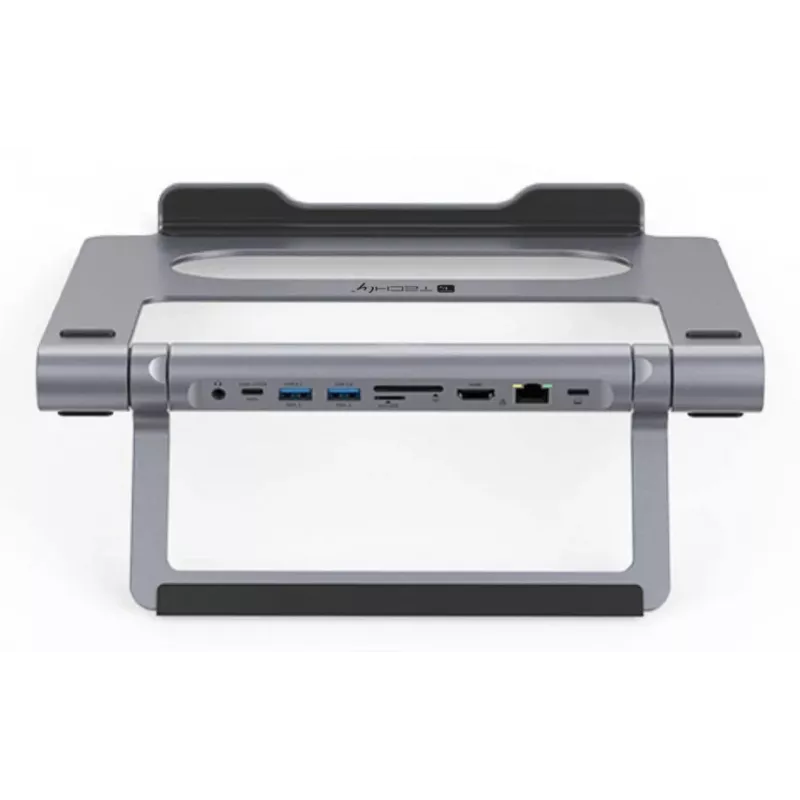 Techly ICA-NTB-DOCK91 Con cable USB 3.2 Gen 1 (3.1 Gen 1) Type-C Plata