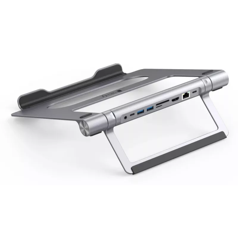 Techly ICA-NTB-DOCK91 Con cable USB 3.2 Gen 1 (3.1 Gen 1) Type-C Plata