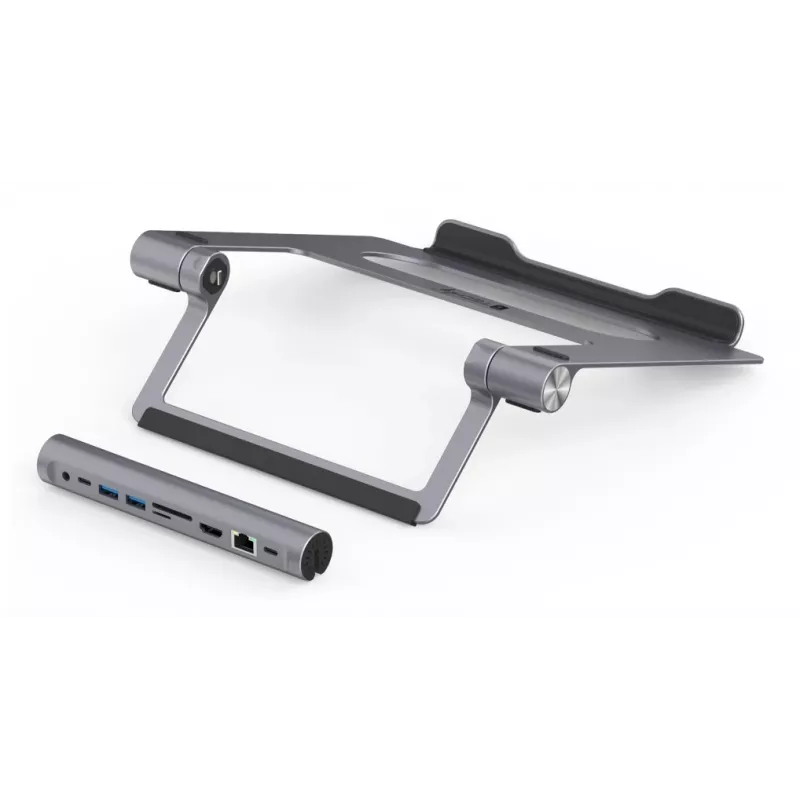 Techly ICA-NTB-DOCK91 Con cable USB 3.2 Gen 1 (3.1 Gen 1) Type-C Plata