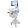 Carro multimedia Ergotron StyleView aluminio gris blanco