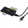 Lector de tarjetas Hama 00181018 USB 3.2 Gen 1 (3.1 Gen 1) Type-A negro