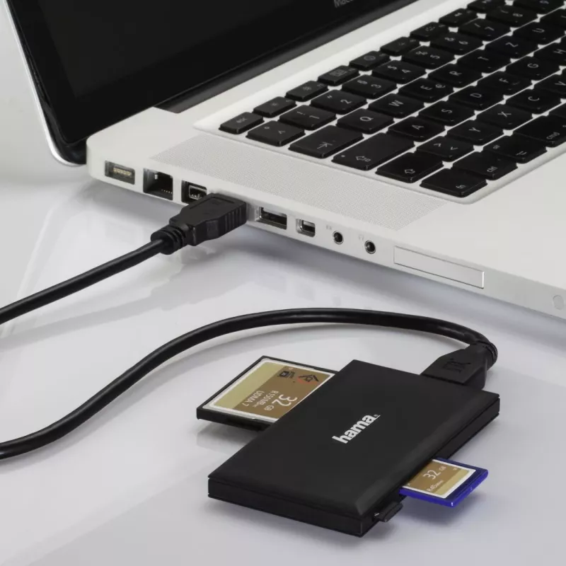 Lector de tarjetas Hama 00181018 USB 3.2 Gen 1 (3.1 Gen 1) Type-A negro