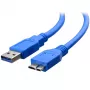 Cable Techly USB 3.0 Superspeed A / Micro B 3m azul ICOC MUSB3-A-030