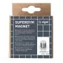 Imán para manualidades cilíndrico Sigel BA701 neodimio plata 10mm