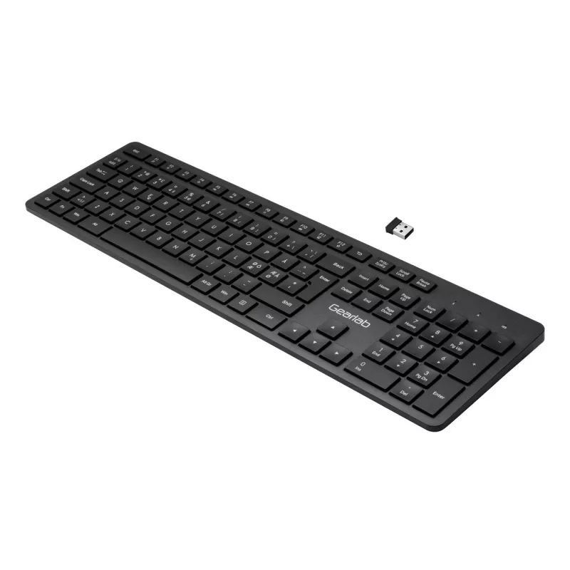 Teclado eSTUFF GLB212102 oficina USB QWERTY nórdico negro