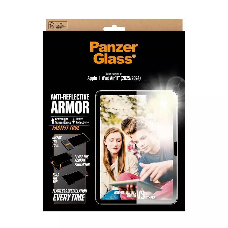 Protector de pantalla PanzerGlass Anti-Reflective Armor para iPad Air 11