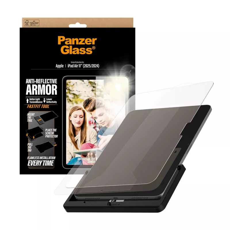 Protector de pantalla PanzerGlass Anti-Reflective Armor para iPad Air 11