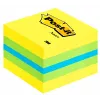 3M Post-it 2051L notas cuadradas azul, verde, turquesa, amarillo 400 hojas autoadhesivas