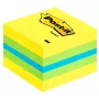 3M Post-it 2051L notas cuadradas azul, verde, turquesa, amarillo 400 hojas autoadhesivas