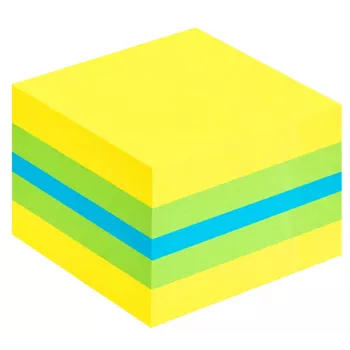 3M Post-it 2051L notas cuadradas azul, verde, turquesa, amarillo 400 hojas autoadhesivas