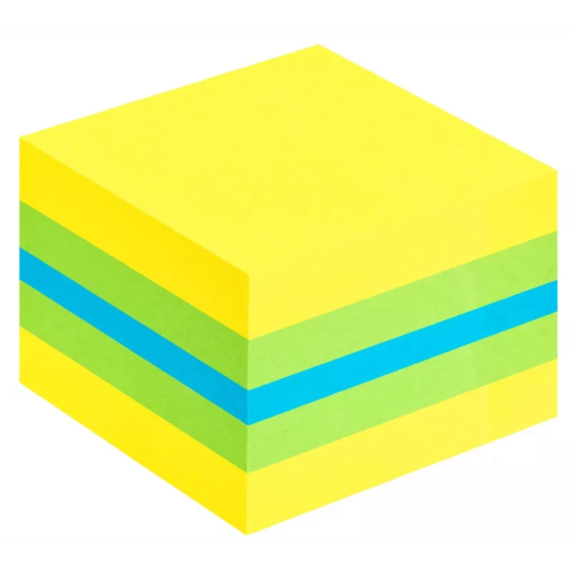 3M Post-it 2051L notas cuadradas azul, verde, turquesa, amarillo 400 hojas autoadhesivas