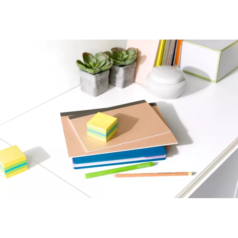 3M Post-it 2051L notas cuadradas azul, verde, turquesa, amarillo 400 hojas autoadhesivas