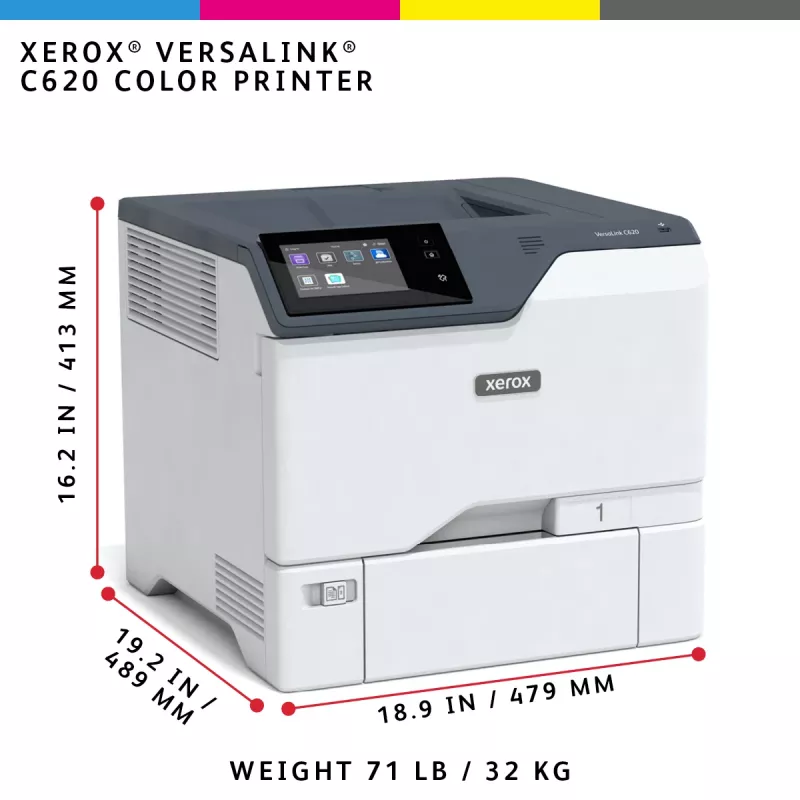 Xerox VersaLink C620 A4 50ppm Dúplex Impresora PS3 PCL5e/6 2 bandejas 650 hojas