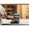 Cafetera espresso KRUPS XP801T semiautomática con molinillo integrado, depósito de agua de 3 litros, salida para 2 tazas, negro/acero inoxidable