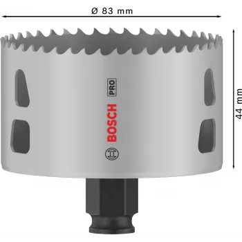 Sierra de corona Bosch PRO Multi Material PC Plus 44/83 mm para taladradora