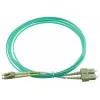 BlueOptics 055702T512000001M-BO cable de conexión de fibra óptica dúplex, LC-SC multimodo OM3, 1 m, LC-UPC/SC-UPC, beige