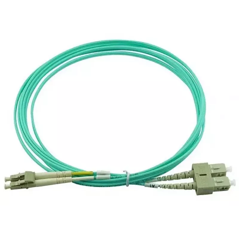 BlueOptics 055702T512000001M-BO cable de conexión de fibra óptica dúplex, LC-SC multimodo OM3, 1 m, LC-UPC/SC-UPC, beige