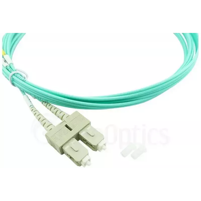 BlueOptics 055702T512000001M-BO cable de conexión de fibra óptica dúplex, LC-SC multimodo OM3, 1 m, LC-UPC/SC-UPC, beige