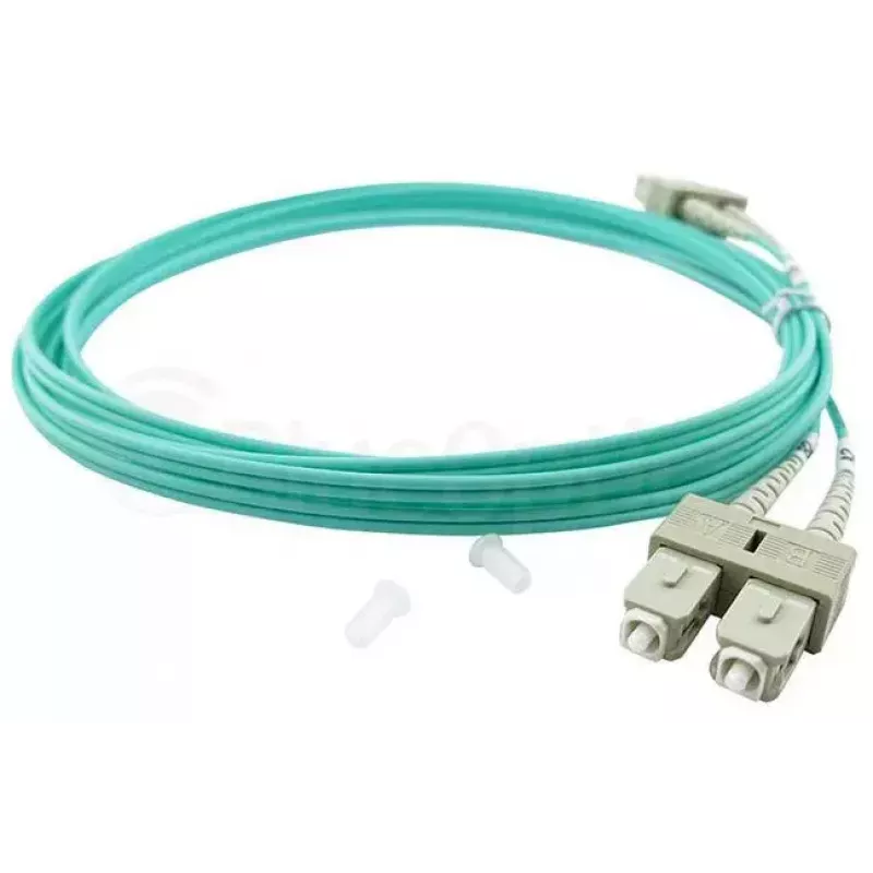 BlueOptics 055702T512000001M-BO cable de conexión de fibra óptica dúplex, LC-SC multimodo OM3, 1 m, LC-UPC/SC-UPC, beige