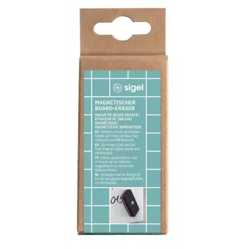 Goma de borrar Sigel BA187 EVA Fleece negro rojo 90x45x26mm