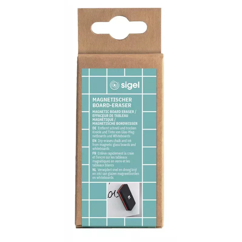 Goma de borrar Sigel BA187 EVA Fleece negro rojo 90x45x26mm
