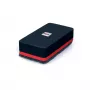 Goma de borrar Sigel BA187 EVA Fleece negro rojo 90x45x26mm