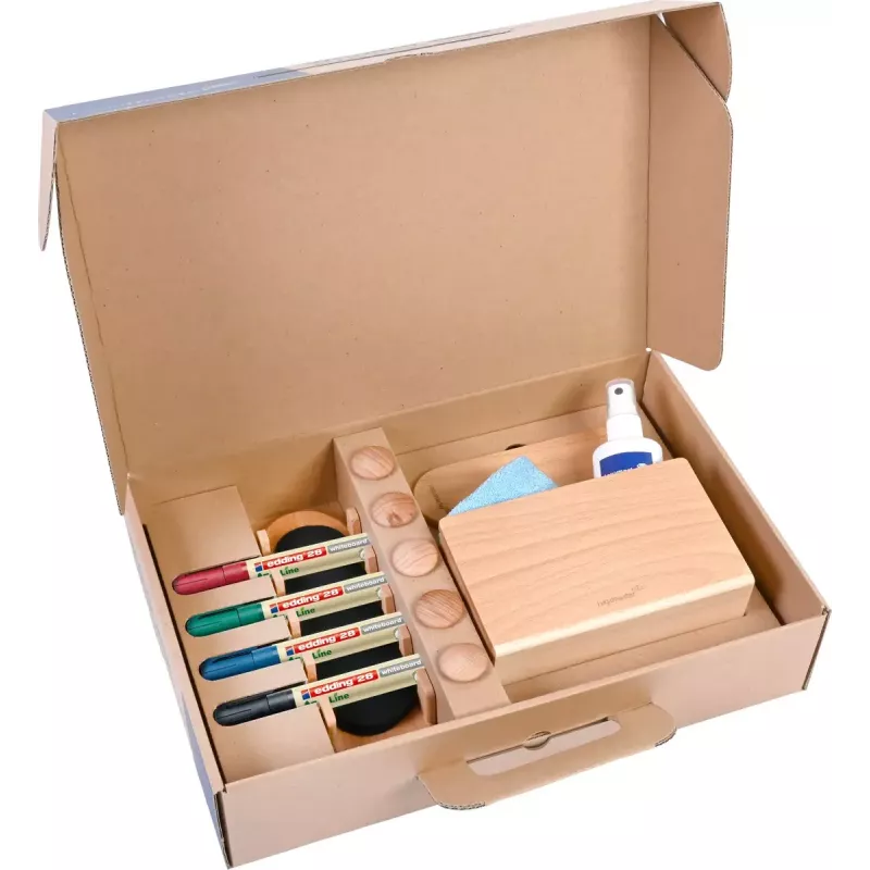 Set de accesorios Legamaster WOODEN 17 piezas certificado FSC