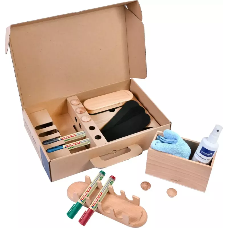 Set de accesorios Legamaster WOODEN 17 piezas certificado FSC
