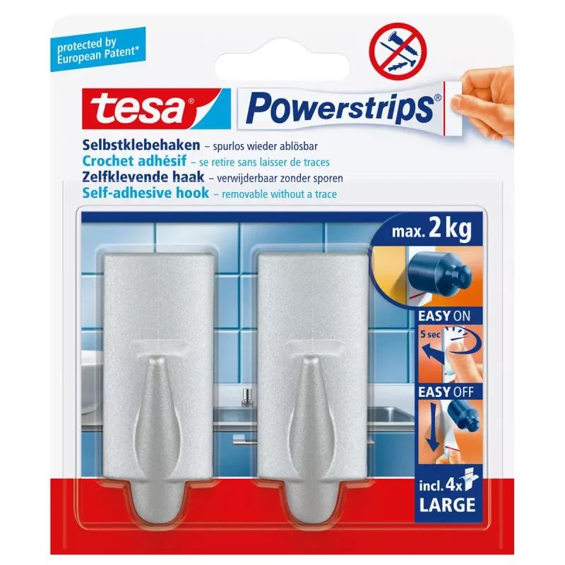 Gancho universal TESA Powerstrips Hooks Large TREND