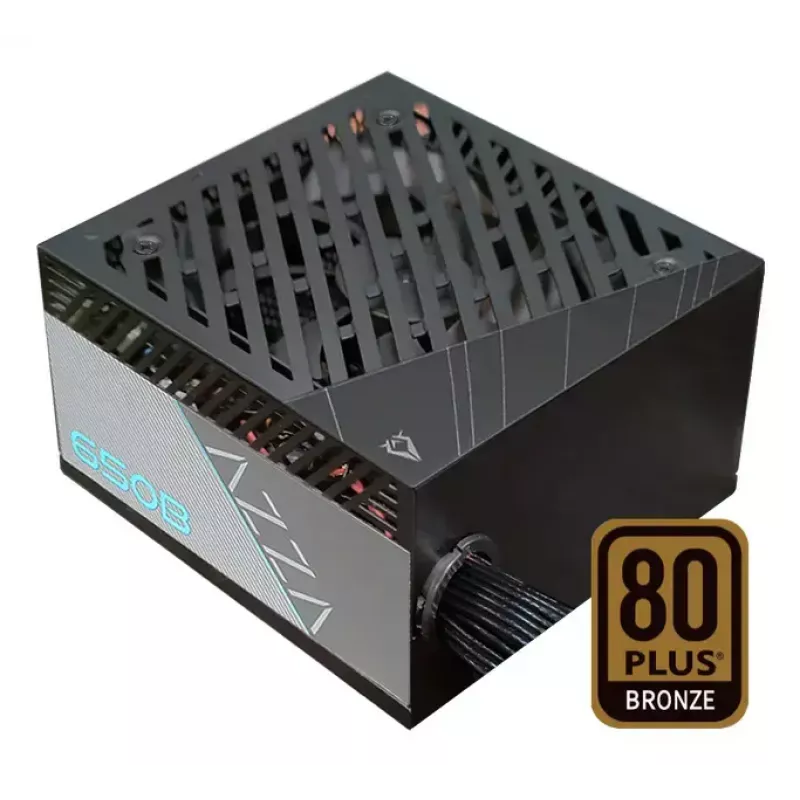 Fuente de alimentación AZZA PSAZ-650B (ATX3.1) 650 W, 20+4-pin ATX, no modular, 80 PLUS Bronze, negra