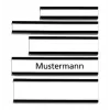Placa de identificación rectangular Franken C114