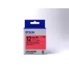 Cartucho de etiquetas Epson Pastel LK-4RBP negro/rojo 12 mm (9 m)