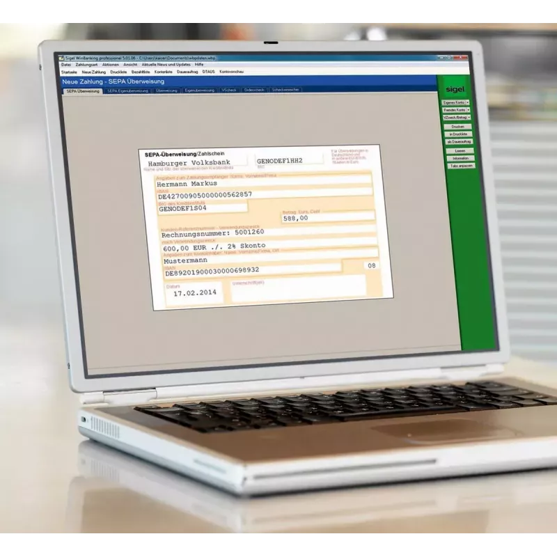 Formulario comercial Sigel ZV570