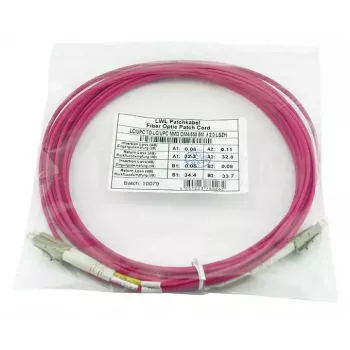 Cable de fibra óptica BlueOptics CBL-LC-OM4-3M 3m LC a LC 50µm
