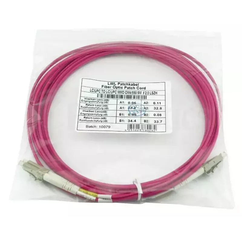 Cable de fibra óptica BlueOptics CBL-LC-OM4-3M 3m LC a LC 50µm