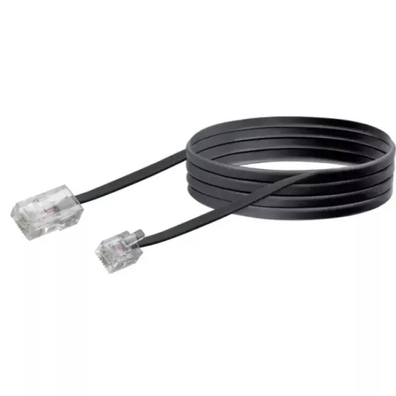 Cable de red Schwaiger 3,0 m RJ-11 - RJ-45 3 m negro